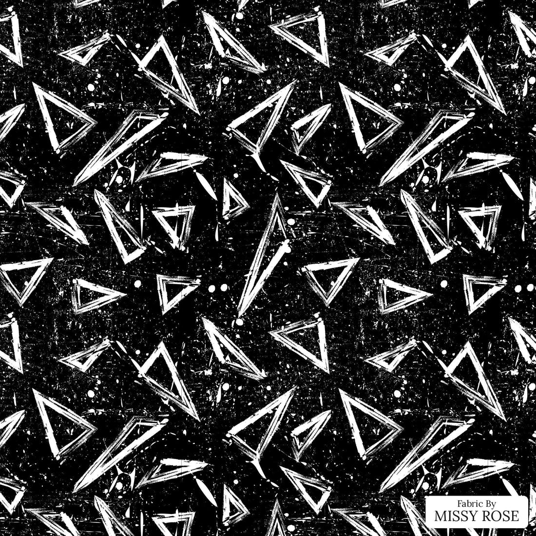 Countdown Collection 270 - flat view of the print, zoom in for detail | Fabric by Missy Rose