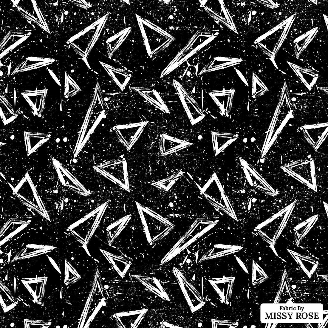 Countdown Collection 270 - flat view of the print, zoom in for detail | Fabric by Missy Rose