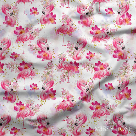 Design 1004 - Pink Flamingo Fabric
