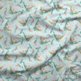Design 1005 - Floral Whale Fabric