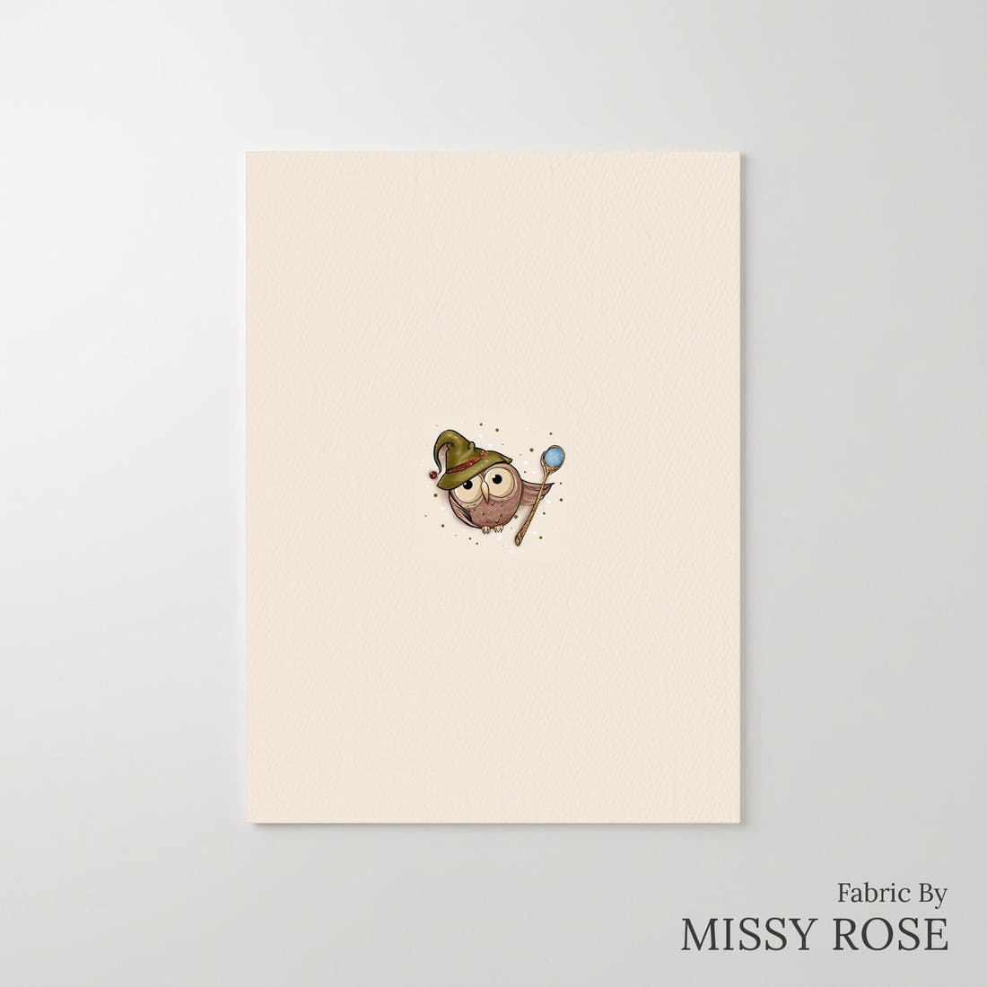Design 1011 Magical Owls Panel – printed fabric panel with centred picture, custom printed to order | Fabric by Missy Rose
