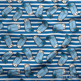 Design 1014 - Striped Asthma Fabric