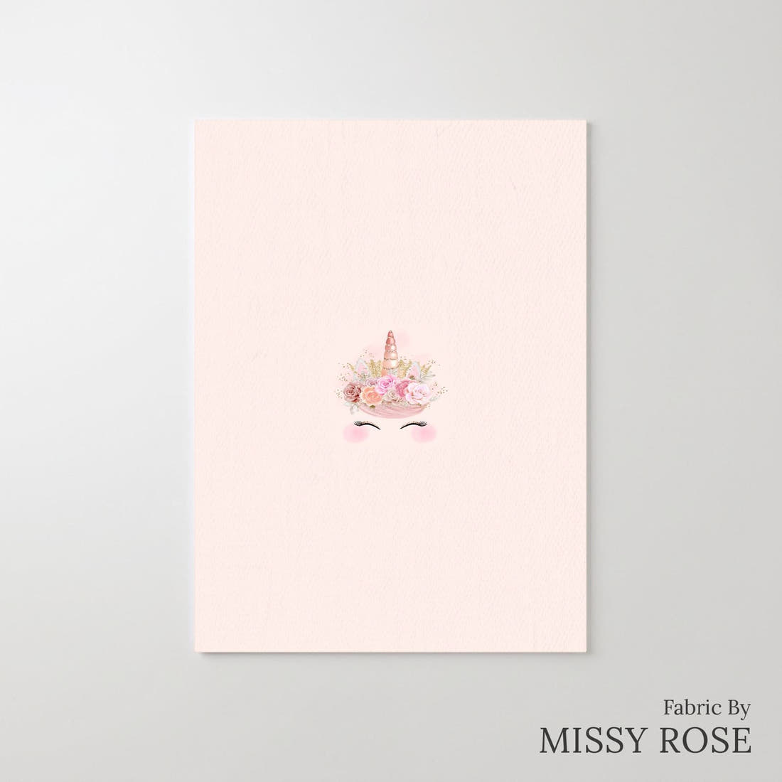 Design 1020 Unicorn Panel – printed fabric panel with centred picture, custom printed to order | Fabric by Missy Rose