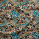 Design 1025 - Teal Horses Fabric