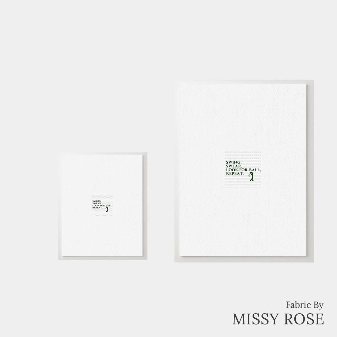Design 1027 Golf Panel – universal and adult panel sizes side by side | Fabric by Missy Rose