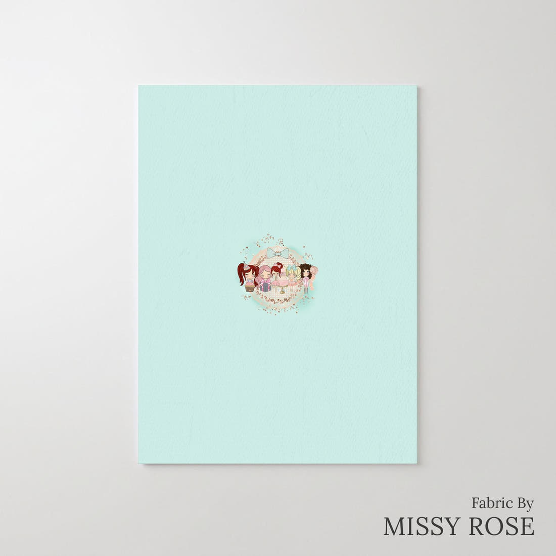 Design 1031 Cute Peeps Panel – printed fabric panel with centred picture, custom printed to order | Fabric by Missy Rose