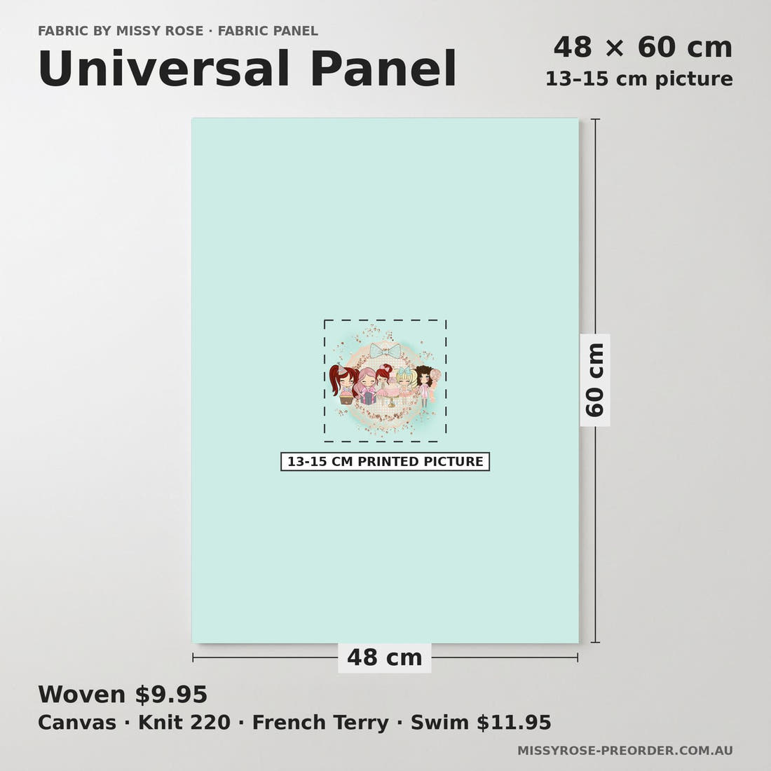 Design 1031 Cute Peeps Panel universal panel sizing – 13–15 cm printed picture on 48 × 60 cm fabric | Fabric by Missy Rose