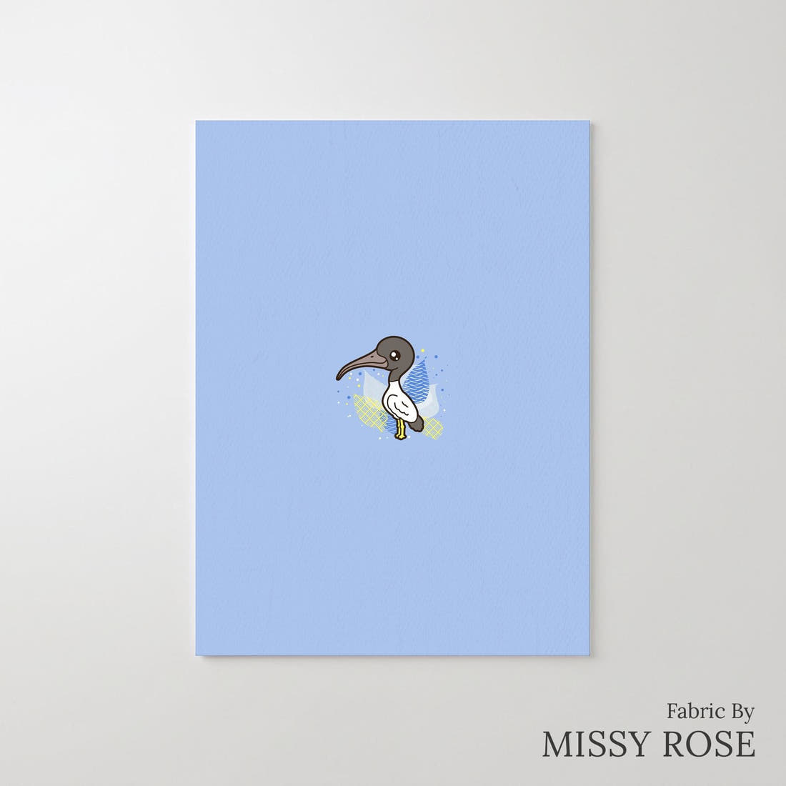Design 1036 Bin Chicken Panel – printed fabric panel with centred picture, custom printed to order | Fabric by Missy Rose