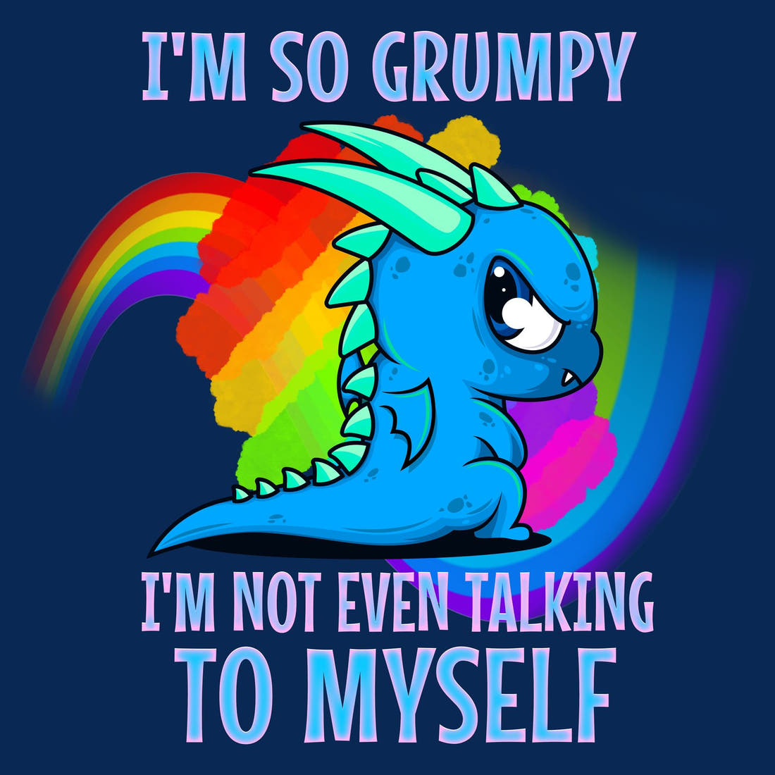 Design 104 Grumpy Dragon Panel – full artwork close-up of the printed picture | Fabric by Missy Rose