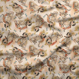 Design 1040 - Orange Dog Fabric