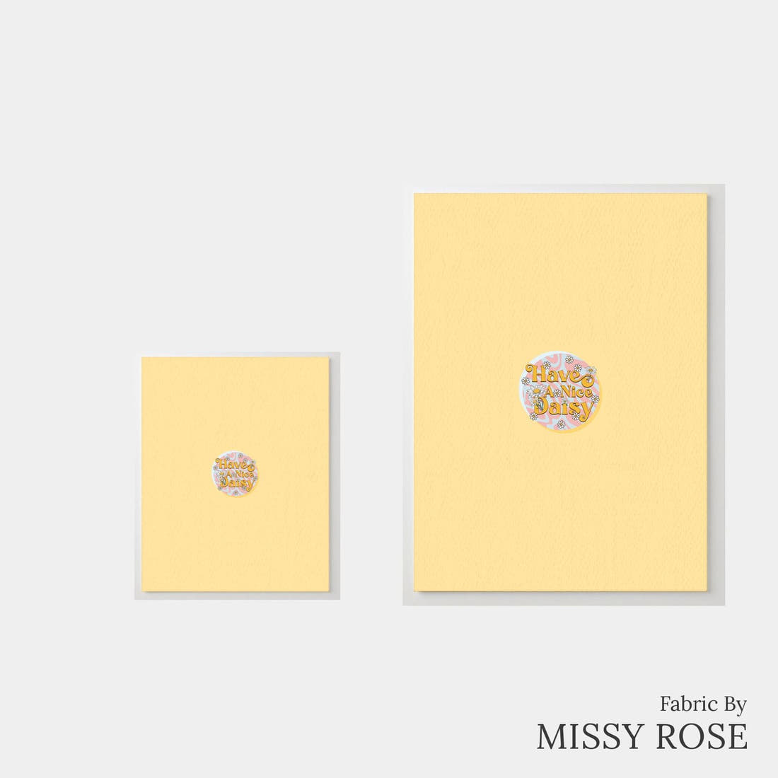 Design 1050 Daisy Panel – universal and adult panel sizes side by side | Fabric by Missy Rose