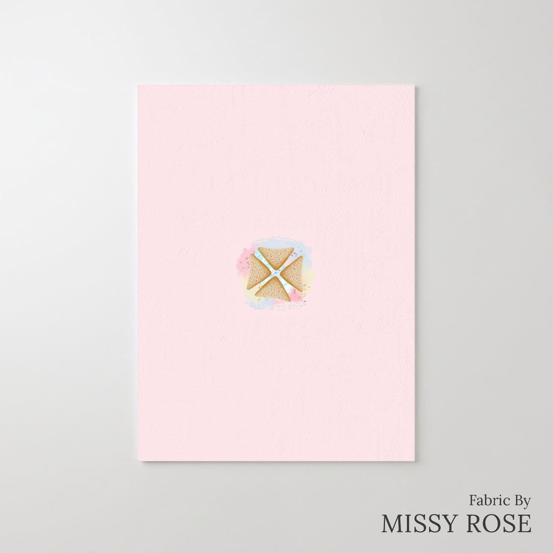 Design 1069 Fairy Bread Panel – printed fabric panel with centred picture, custom printed to order | Fabric by Missy Rose
