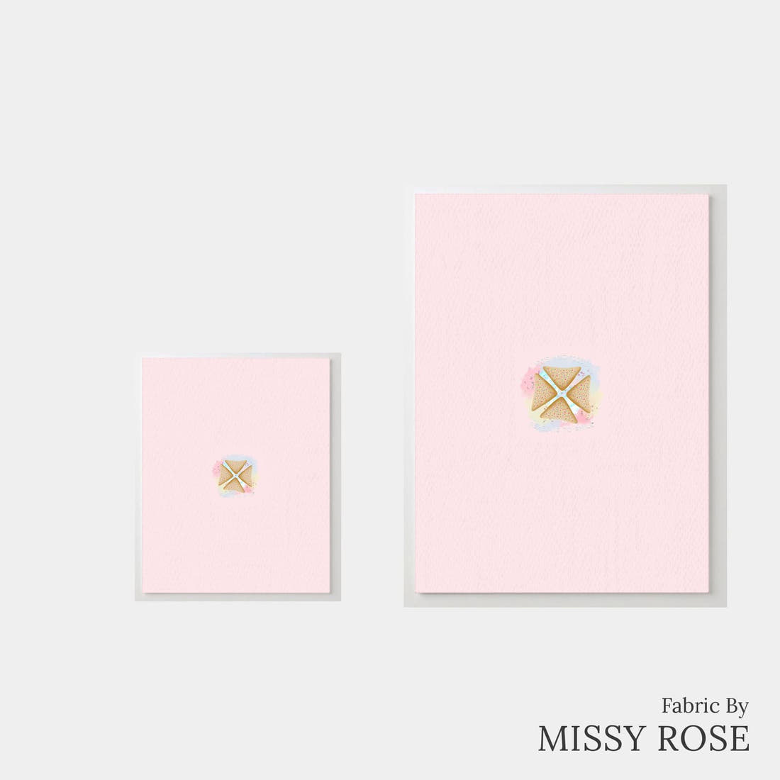 Design 1069 Fairy Bread Panel – universal and adult panel sizes side by side | Fabric by Missy Rose
