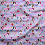 Design 1084 - Purple Gymnastics Fabric