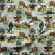 Design 1102 - Blue Cow Fabric