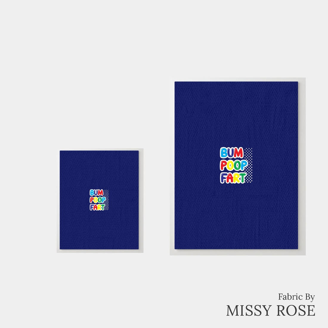 Design 112 Naughty Words Panel – universal and adult panel sizes side by side | Fabric by Missy Rose