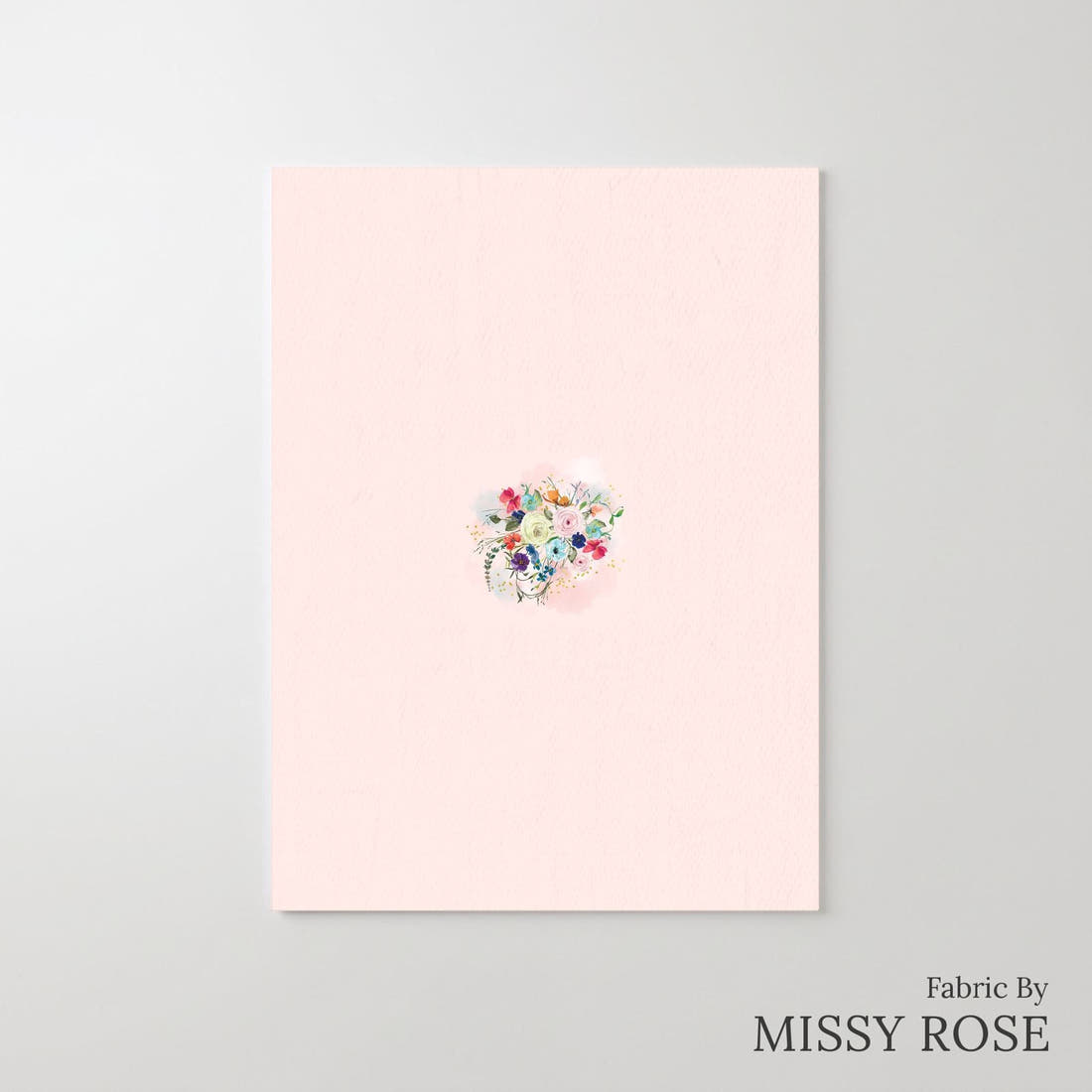 Design 1139 Floral Panel – printed fabric panel with centred picture, custom printed to order | Fabric by Missy Rose