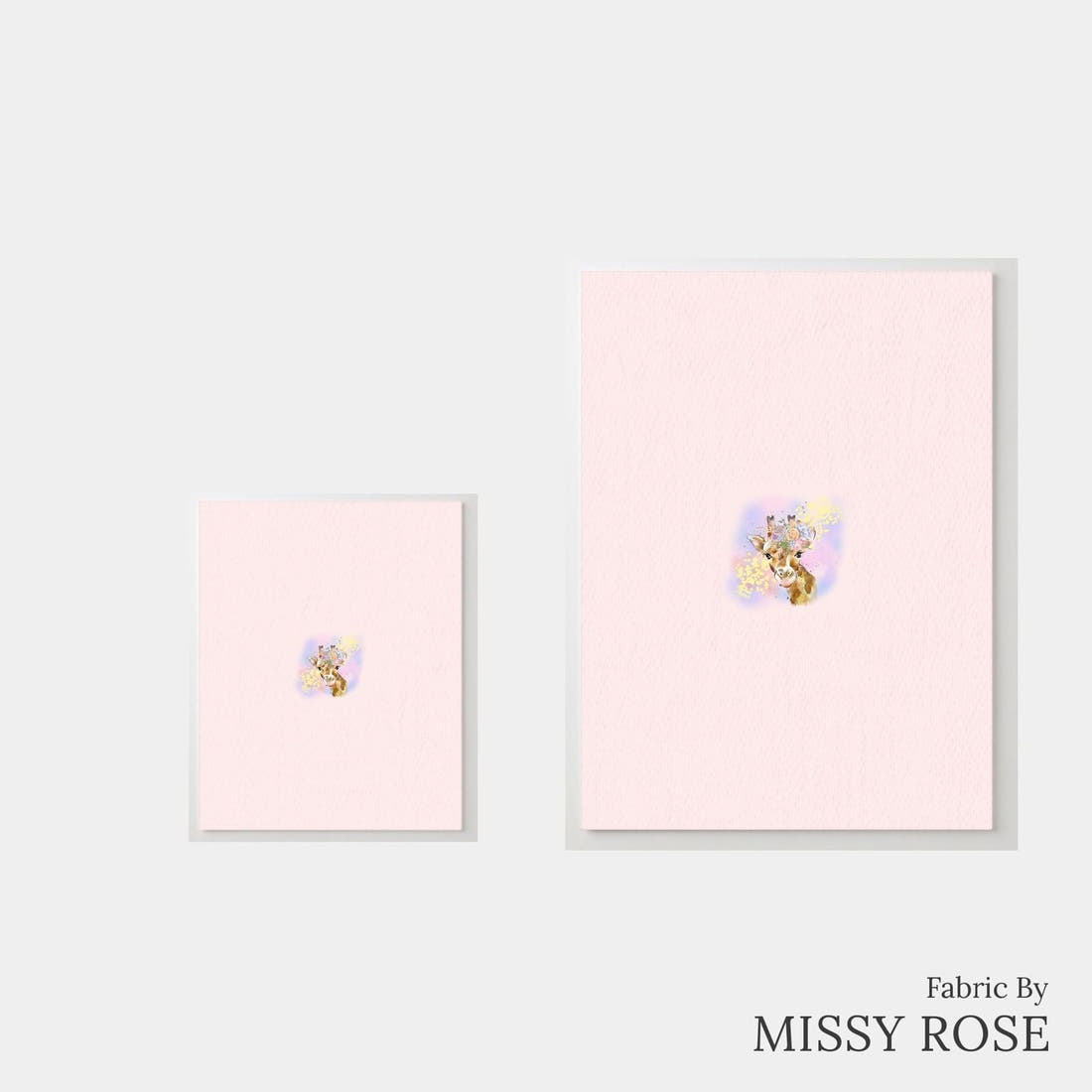Design 1142 Giraffe Panel – universal and adult panel sizes side by side | Fabric by Missy Rose