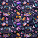Design 1145 - Navy Sewing Fabric