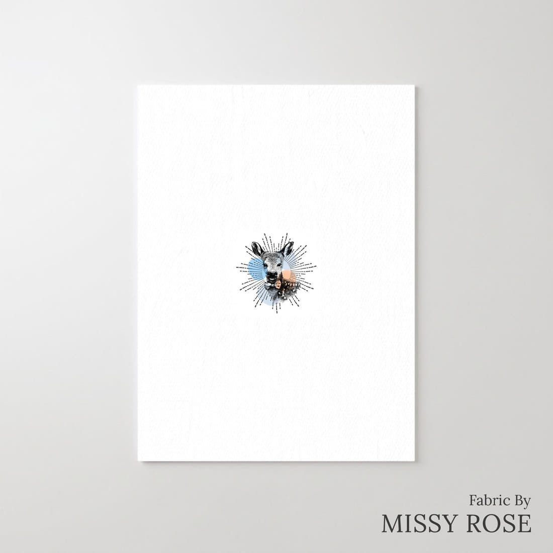 Design 1146 Animals Panel – printed fabric panel with centred picture, custom printed to order | Fabric by Missy Rose