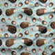 Design 1151 - Blue Hedgehog Fabric