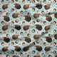Design 1151 - Blue Hedgehog Fabric