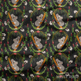 Design 1154 - Black Koala Fabric