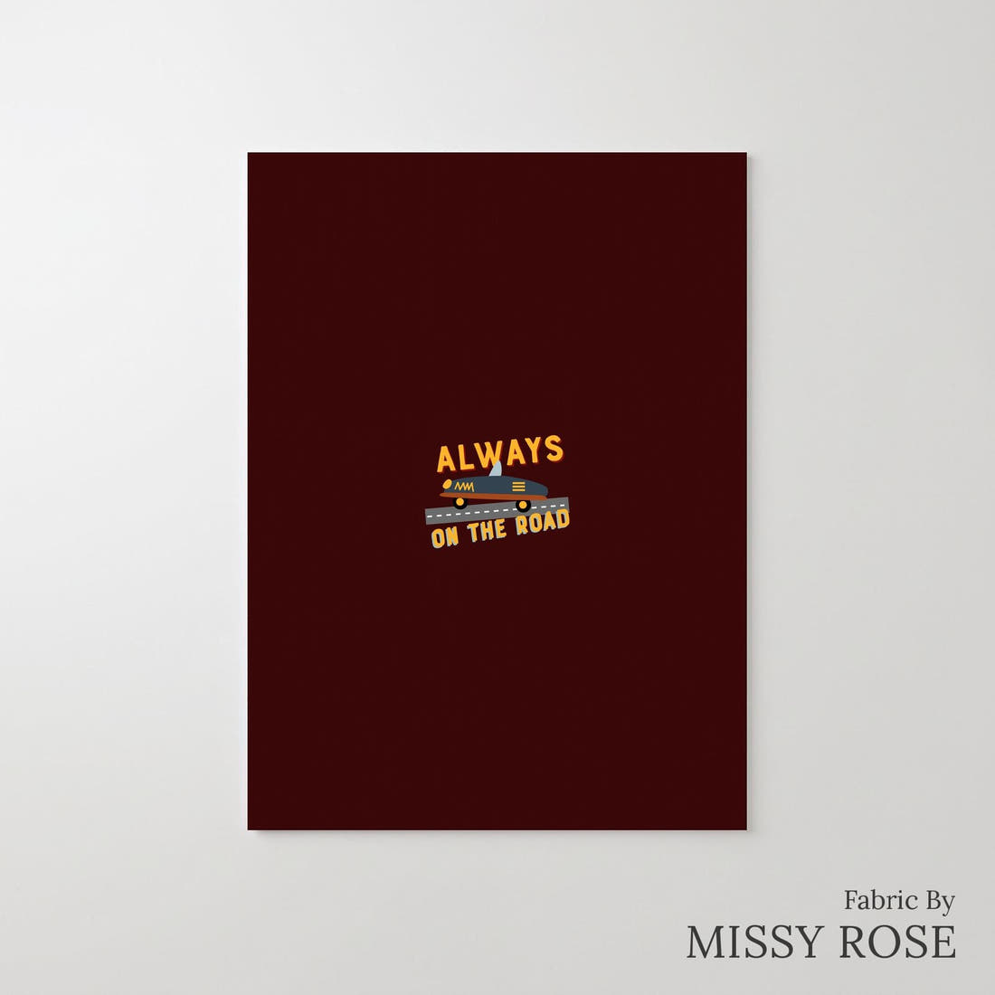 Design 1170 Transport Panel – printed fabric panel with centred picture, custom printed to order | Fabric by Missy Rose
