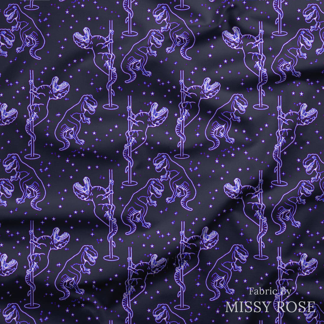 Design 1171 Trex Fabric draped fabric mockup – custom printed fabric by the metre | Fabric by Missy Rose