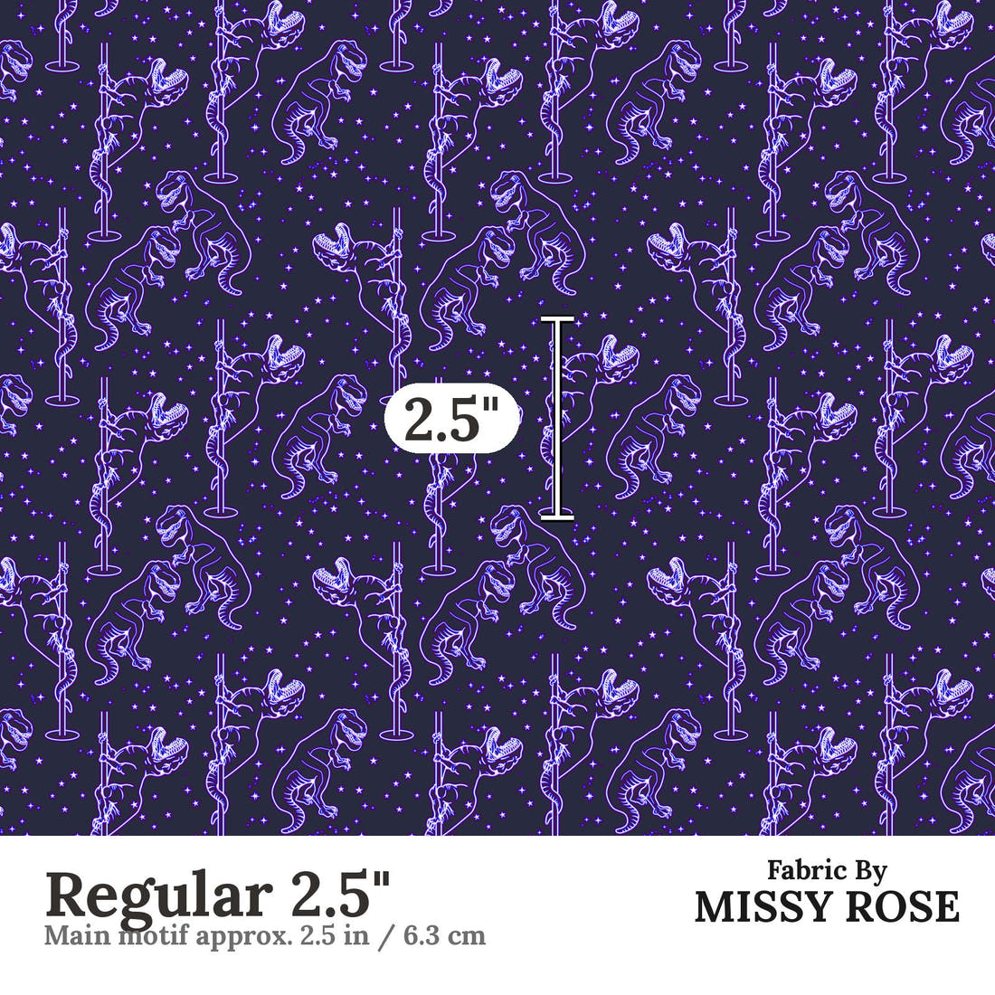 Design 1171 Trex Fabric Regular 2.5 inch print scale guide | Fabric by Missy Rose