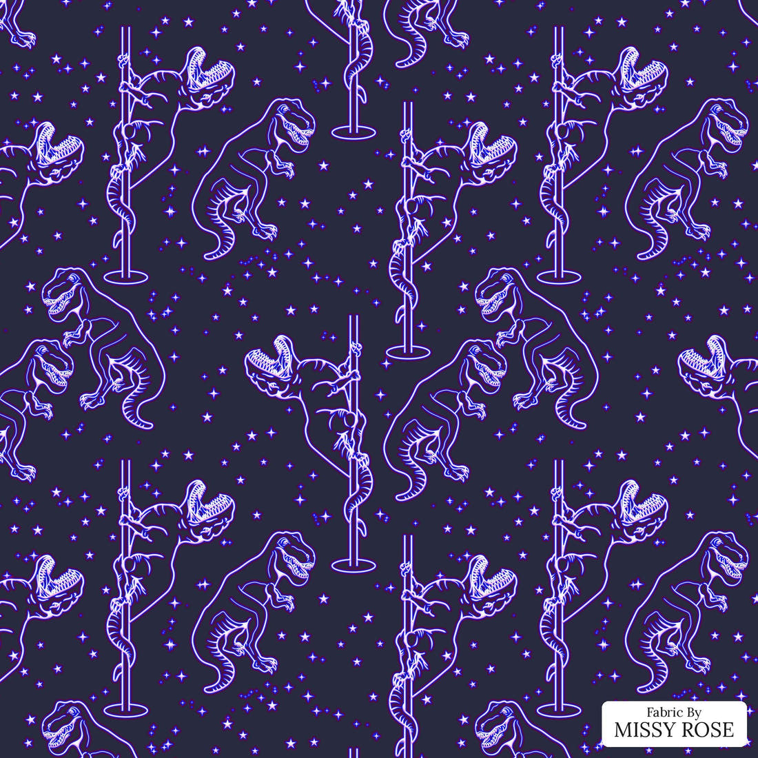 Design 1171 Trex Fabric – flat view of the print, zoom in for detail | Fabric by Missy Rose