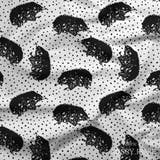 Design 1173 - Monochrome Echidna Fabric