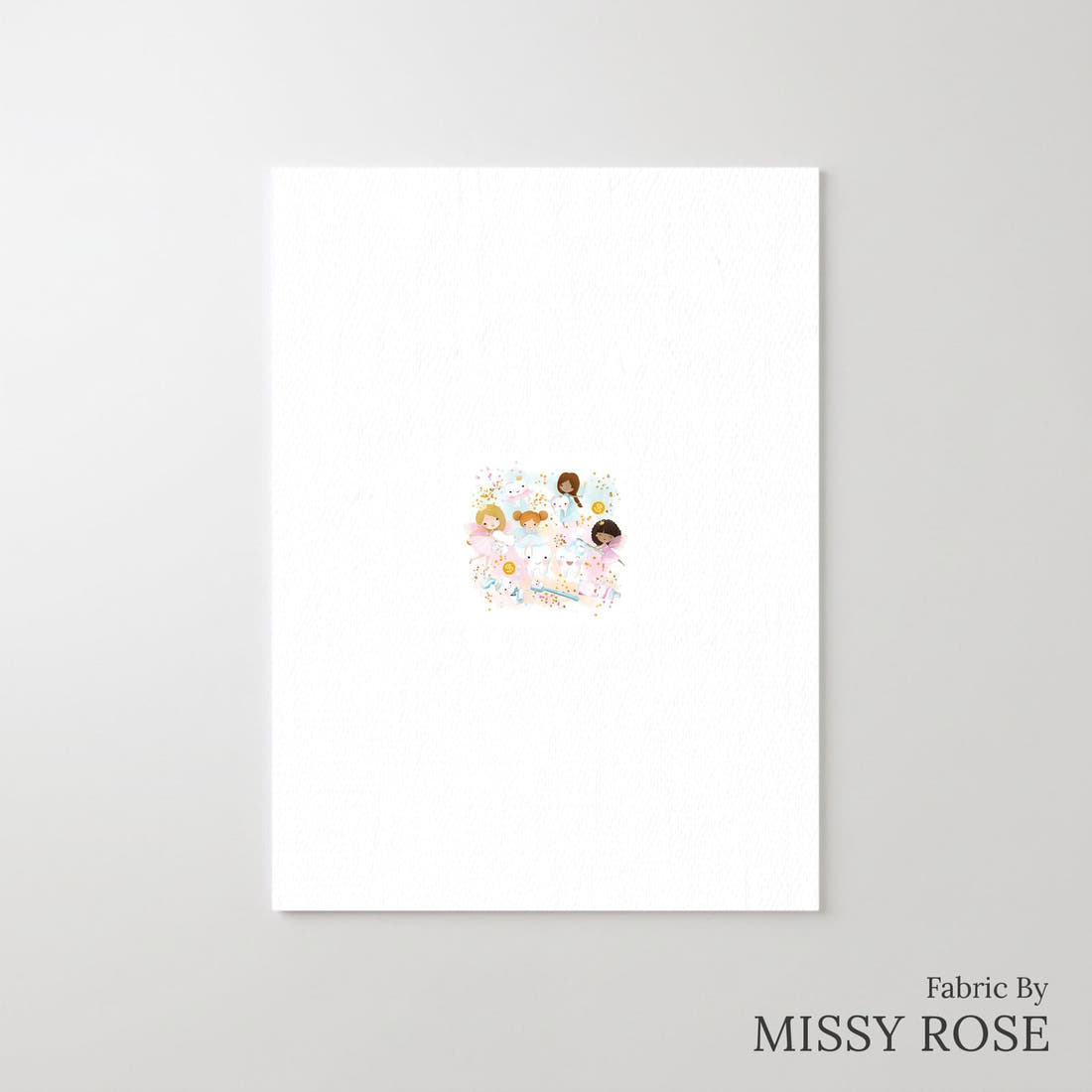 Design 1179 Tooth Fairy Panel – printed fabric panel with centred picture, custom printed to order | Fabric by Missy Rose