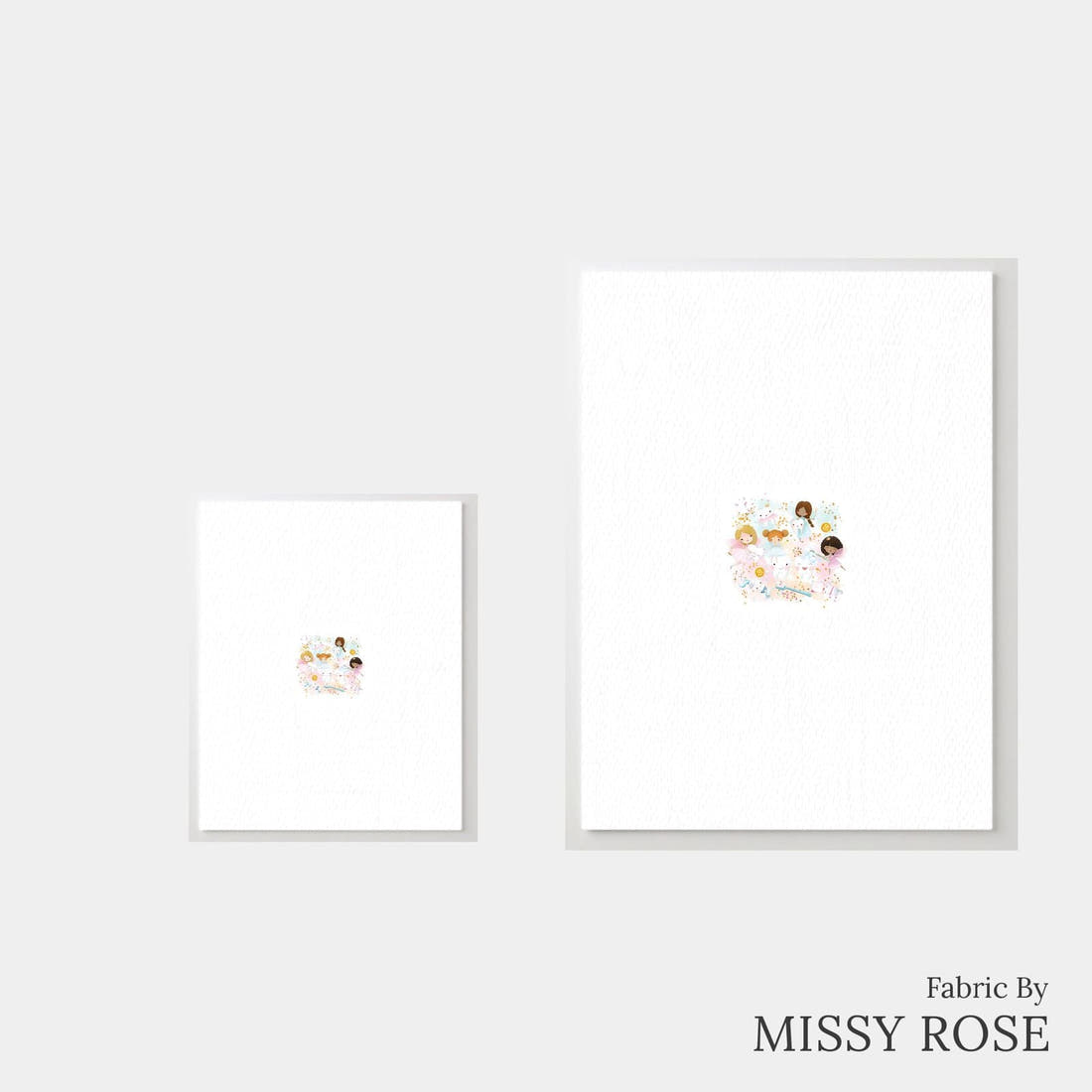 Design 1179 Tooth Fairy Panel – universal and adult panel sizes side by side | Fabric by Missy Rose