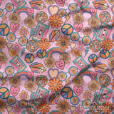 Design 1186 - Pink Retro Fabric
