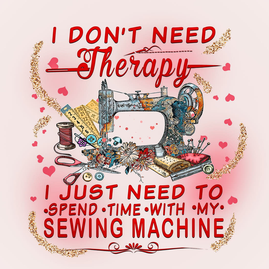 Design 1188 Therapy Panel – full artwork close-up of the printed picture | Fabric by Missy Rose