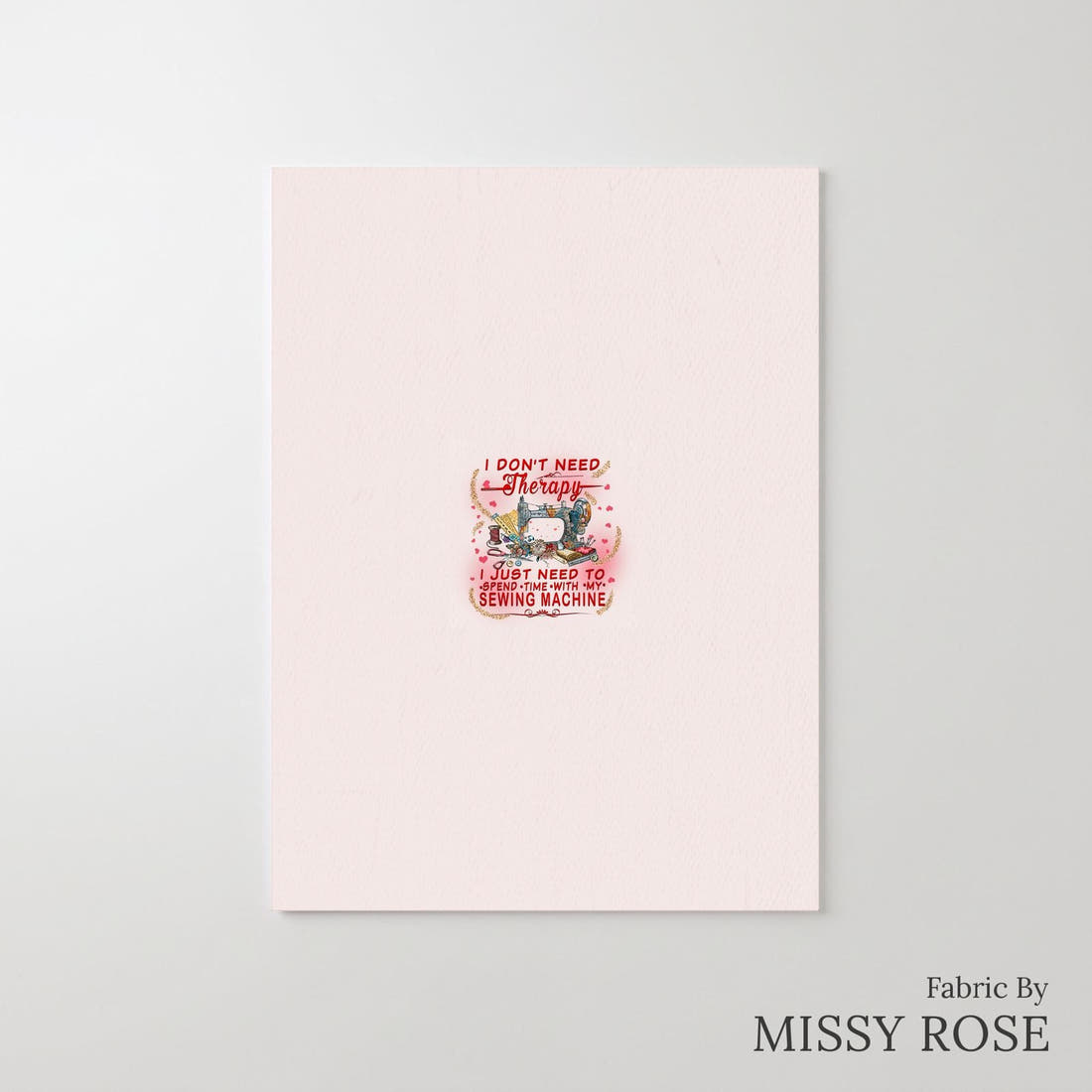 Design 1188 Therapy Panel – printed fabric panel with centred picture, custom printed to order | Fabric by Missy Rose