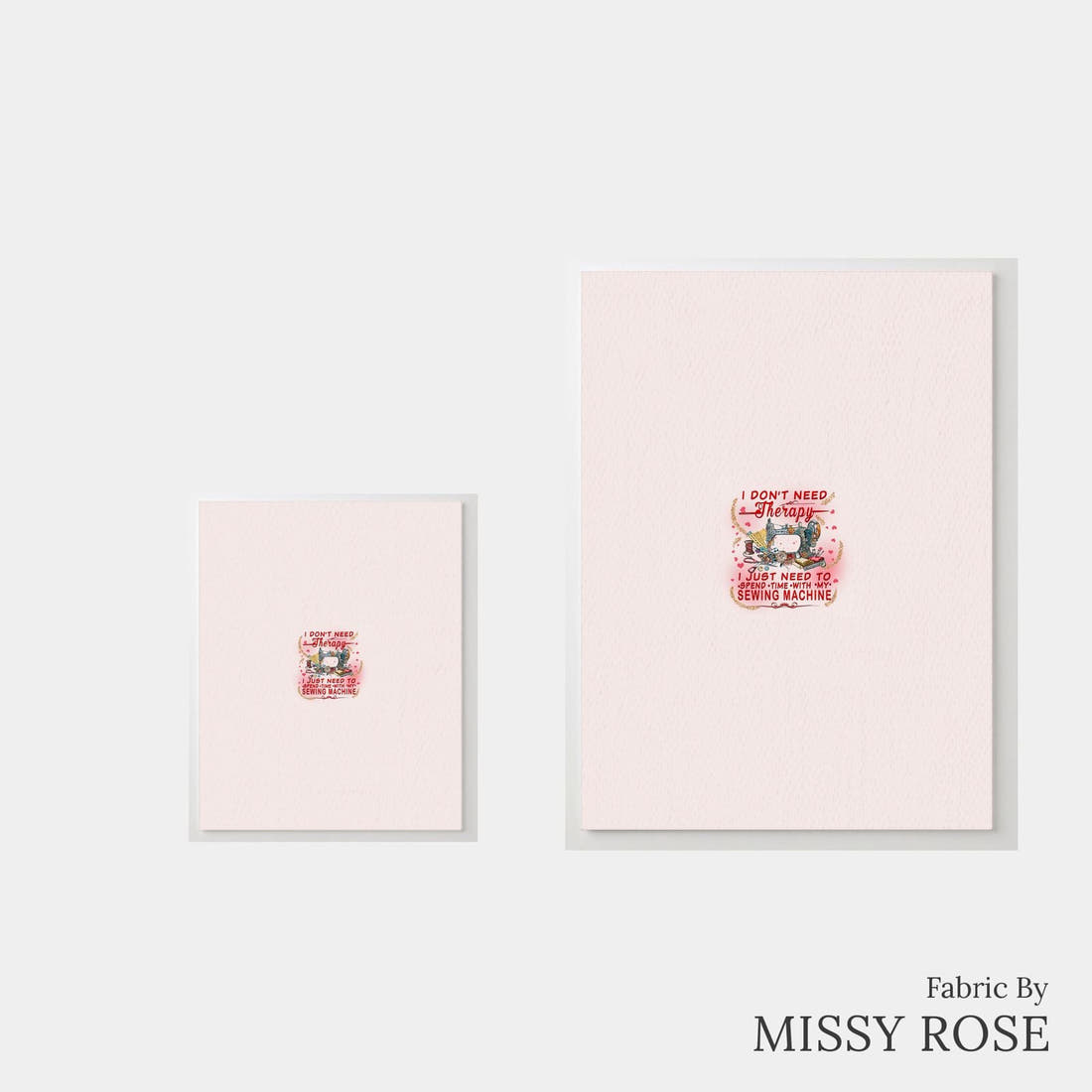 Design 1188 Therapy Panel – universal and adult panel sizes side by side | Fabric by Missy Rose