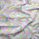 Design 1197 - Rainbow Unicorn Fabric