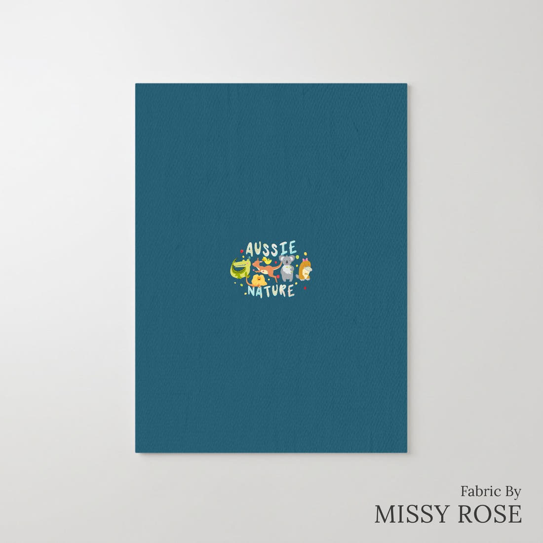 Design 12 Australian Animals Panel – printed fabric panel with centred picture, custom printed to order | Fabric by Missy Rose
