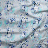 Design 1200 - Blue Unicorn Fabric