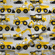 Design 124 - Grey Construction Fabric