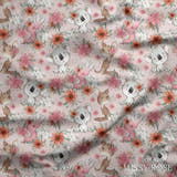 Design 13 - Pink Australian Animals Fabric