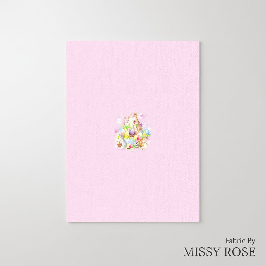 Design 134 Aussie Easter Panel – printed fabric panel with centred picture, custom printed to order | Fabric by Missy Rose