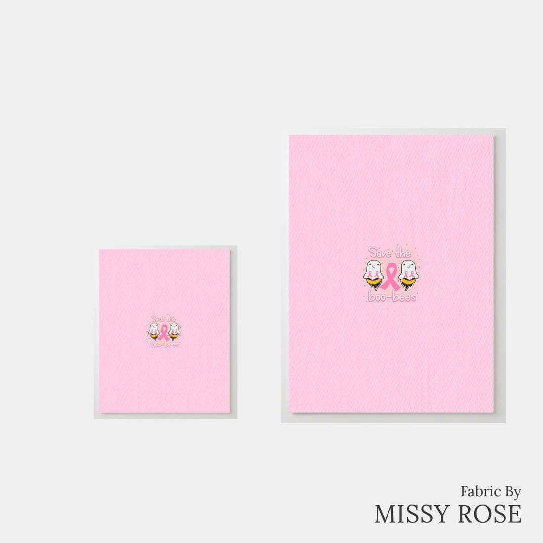 Design 139 Boo Bees Panel – universal and adult panel sizes side by side | Fabric by Missy Rose