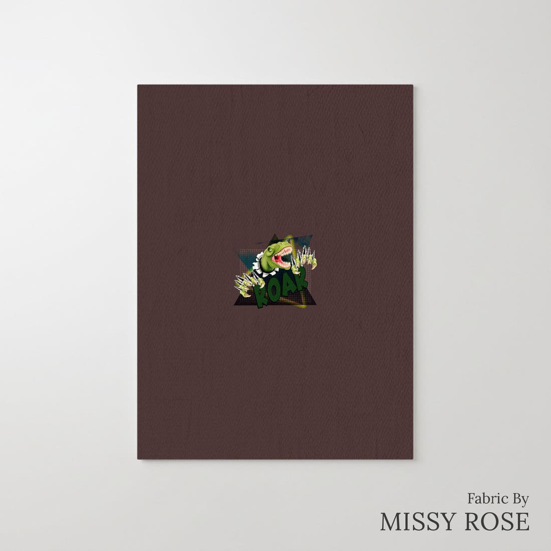Design 140 Roar Panel – printed fabric panel with centred picture, custom printed to order | Fabric by Missy Rose
