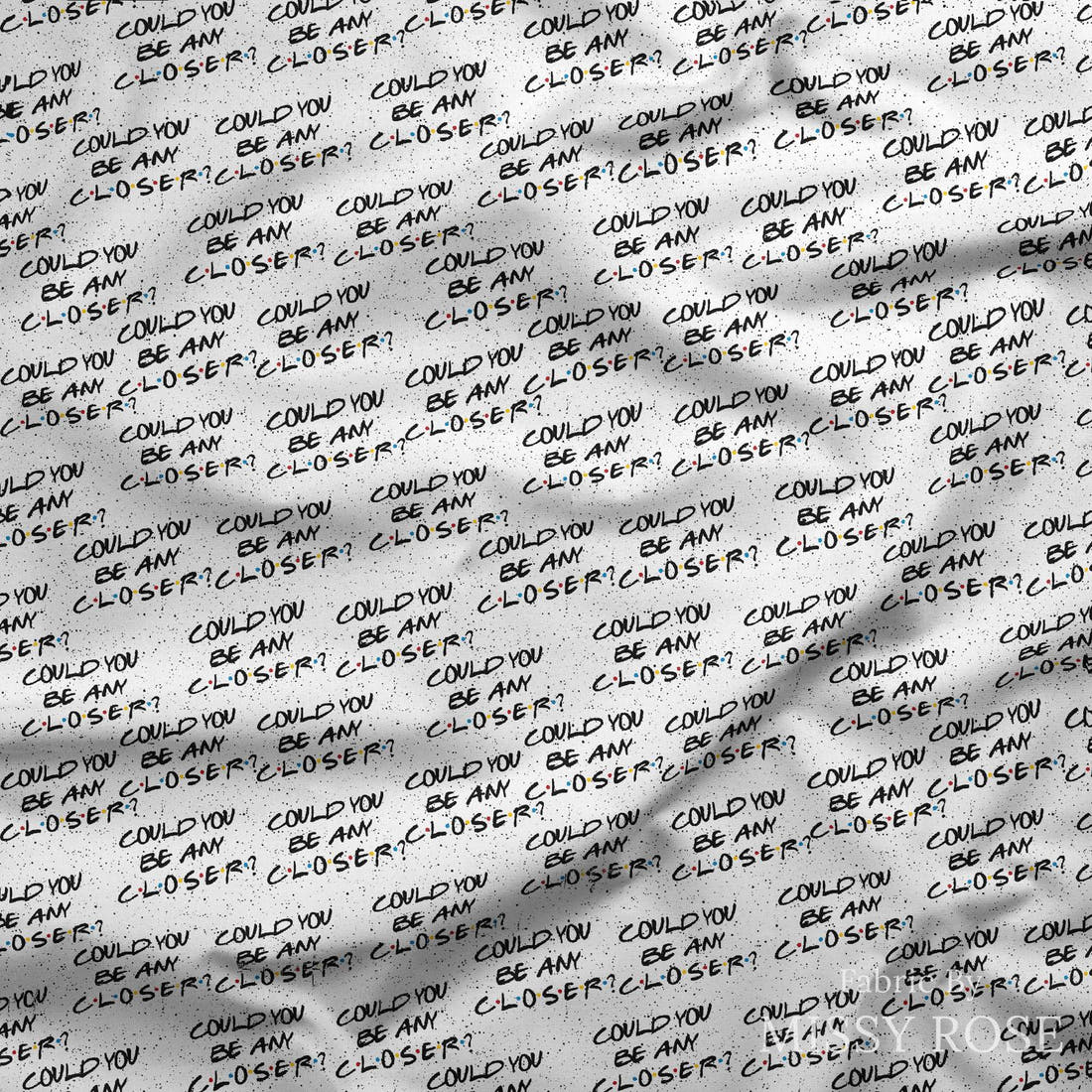 Design 148 Closer Fabric draped fabric mockup – custom printed fabric by the metre | Fabric by Missy Rose