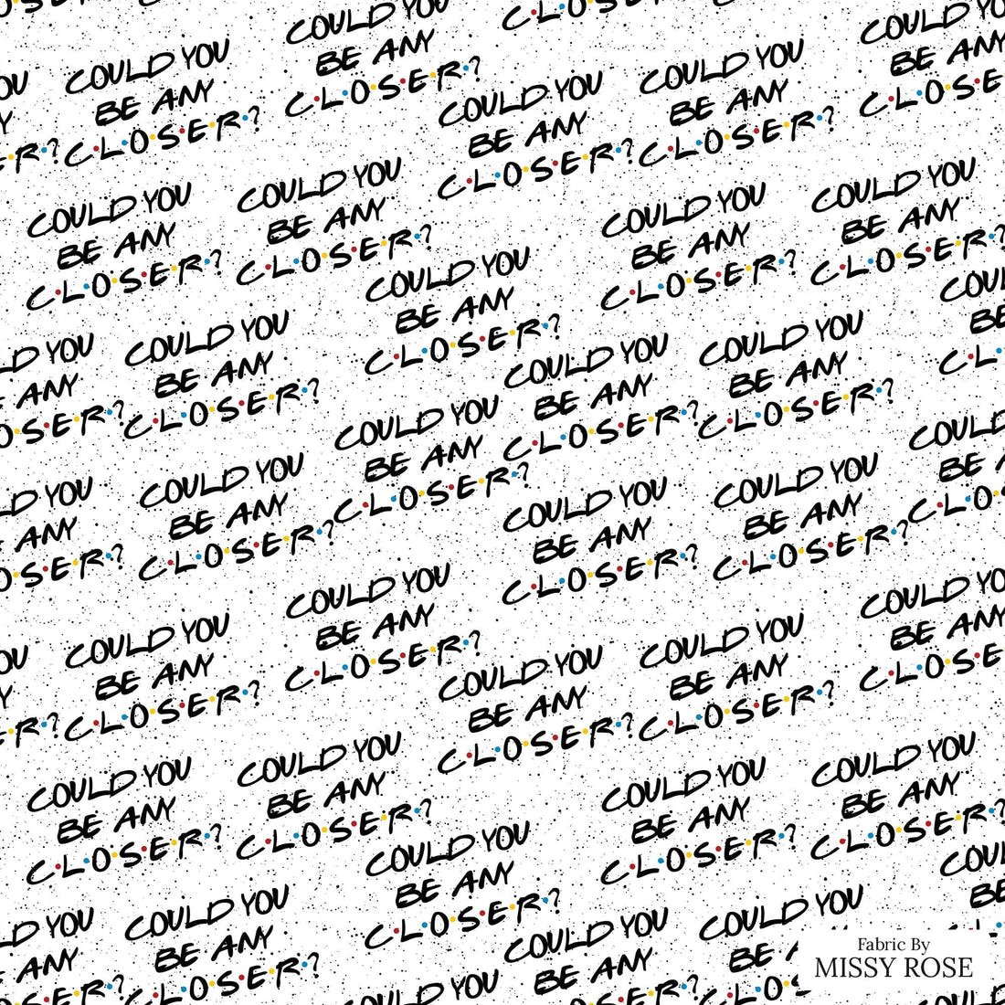 Design 148 Closer Fabric - flat view of the print, zoom in for detail | Fabric by Missy Rose