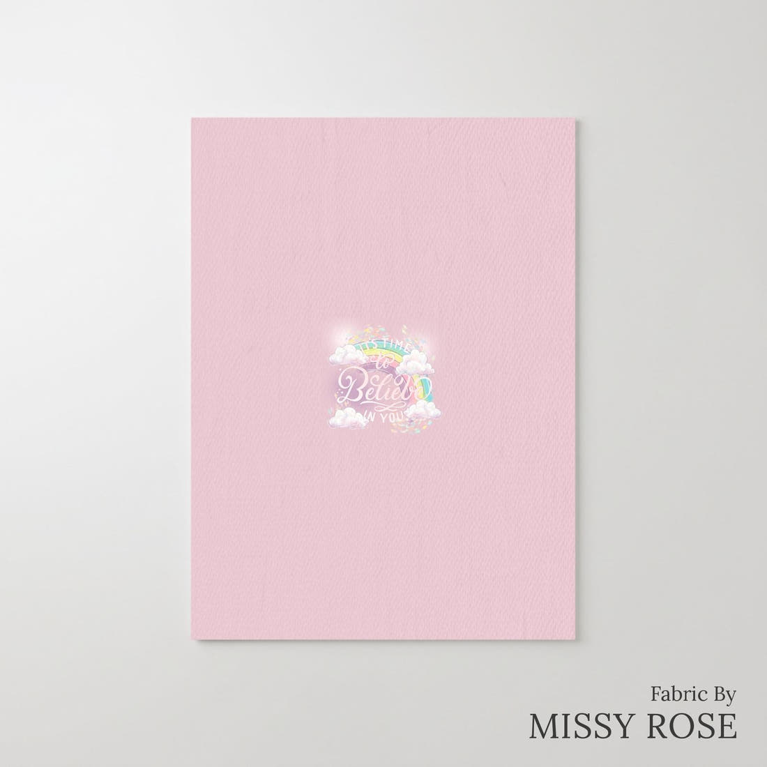 Design 149 Clouds Panel – printed fabric panel with centred picture, custom printed to order | Fabric by Missy Rose