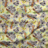 Design 15 - Yellow Koala Fabric